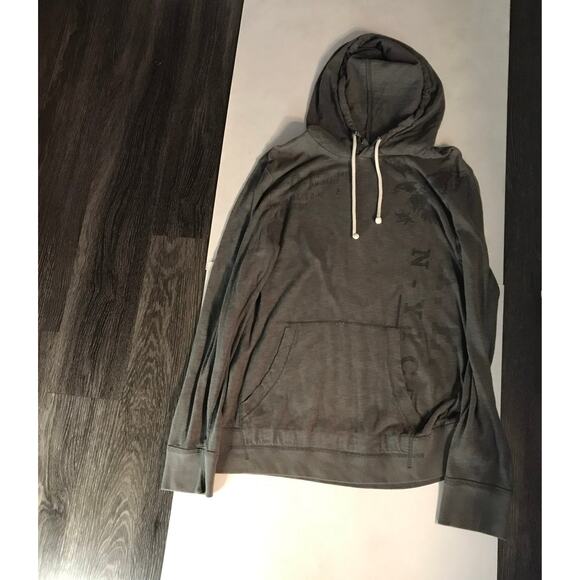 American Eagle Outfitters Gray Men's Hoodie M Casual Streetwear Minimalist - Picture 5 of 12